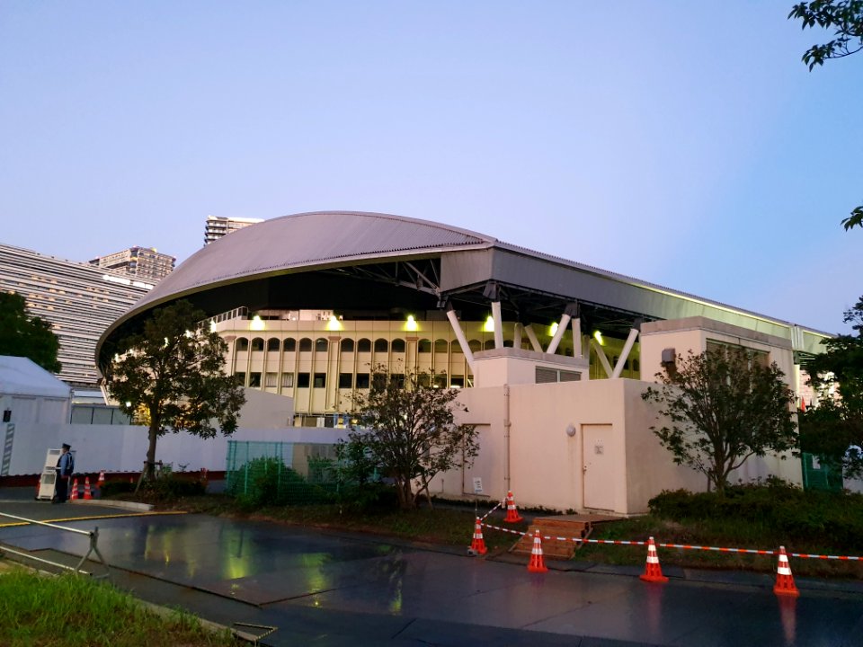 Tokyo 2020 Olympics in Ariake, tennis center court