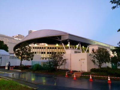 Tokyo 2020 Olympics in Ariake, tennis center court photo