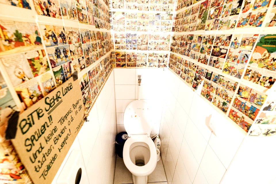 Toilette im Willi in Tübingen 2019
