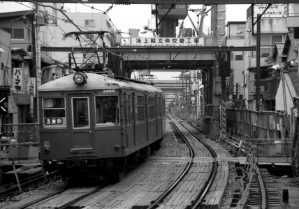 Tokyu 3450 leaving Ebara Nakanobu