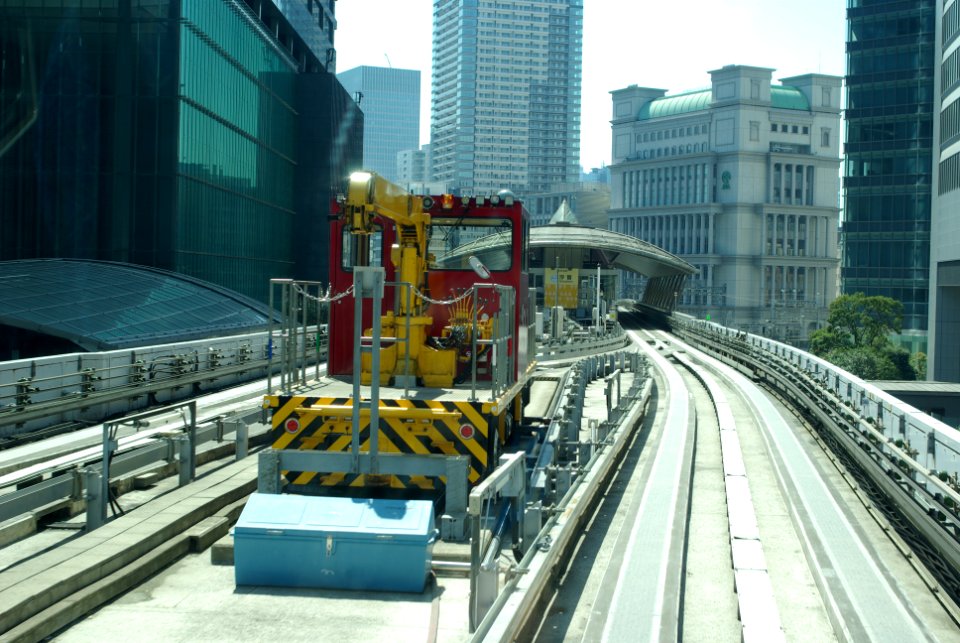 Tokyo Yrikanome line maintenance locomotive 2019-04 Shiodome station