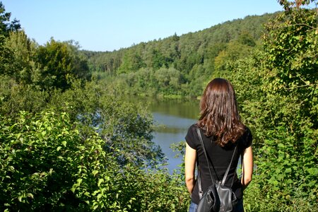 Lake forest hike