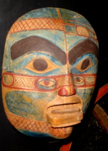 Tlingit mask VK 49, donated 1846 - Museum of Cultures (Helsinki) - DSC04925
