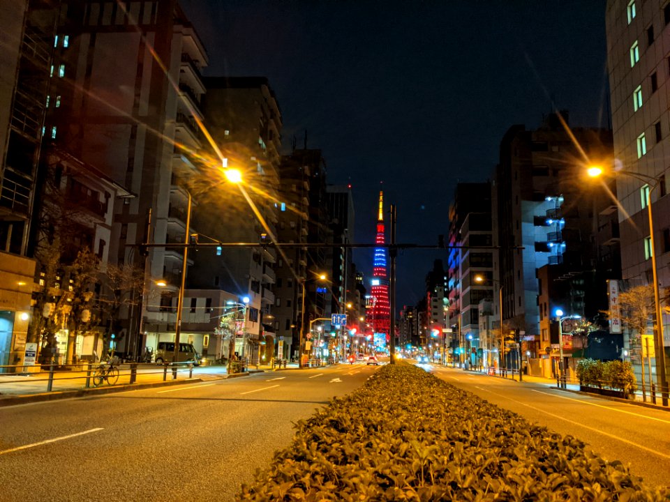Tokyo Tower with Taiwan flag illumination 3