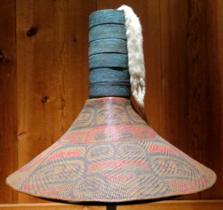 Tlingit ani s'aaxw, world hat, Alaska State Museum (Juneau) photo