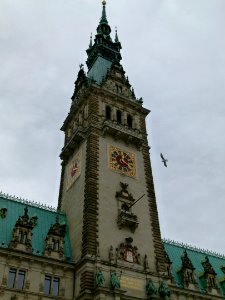 Tour principale de la mairie à Hambourg