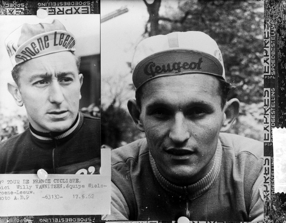 Tour de France 1962 (rechts Jozef Planckaert, links Willy Vannitsen), Bestanddeelnr 914-1097