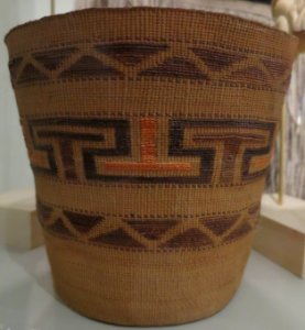 Tlingit basket, c. 1900, spruce root, Alaska State Museum 