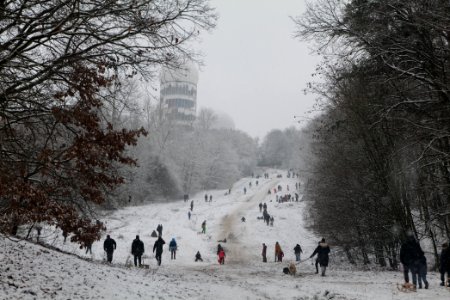 Toboggan run Teufelsberg with snow 2021-01-03 06 photo