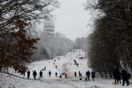 Toboggan run Teufelsberg with snow 2021-01-03 07 photo