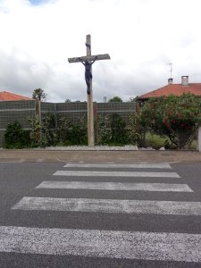Tosse (Landes) croix de chemin