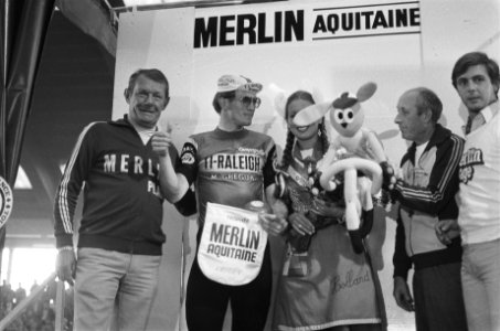 Tour de France 978, proloog in Leiden Jan Raas tijden huldiging, Bestanddeelnr 929-8002