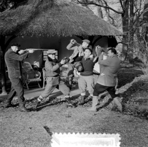 Tour de France ploeg op jacht, Pel, Van Est , Wagtmans, Van Breenen , De Groot, Bestanddeelnr 907-5026