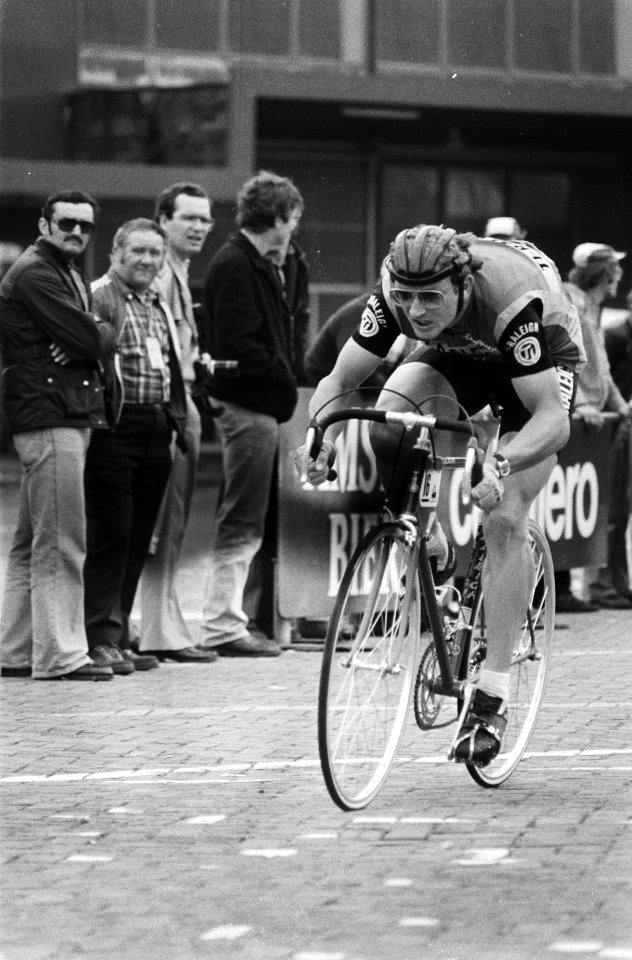 Tour de France 1978, proloog in Leiden Jan Raas in actie, Bestanddeelnr 929-7996