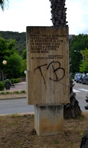Tossa de Mar, memorial Joan Maragall