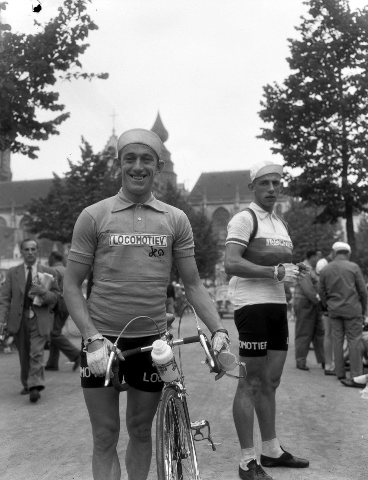 Tour de France , Wout Wagtmans in gele trui, Bestanddeelnr 906-5837