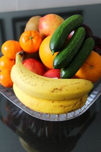 Cucumbers banana organg photo