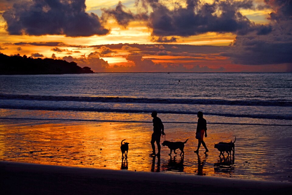 Bali sunset family
