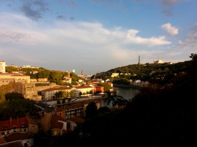 Tour des Deux-Amants - Vue sur la Saône