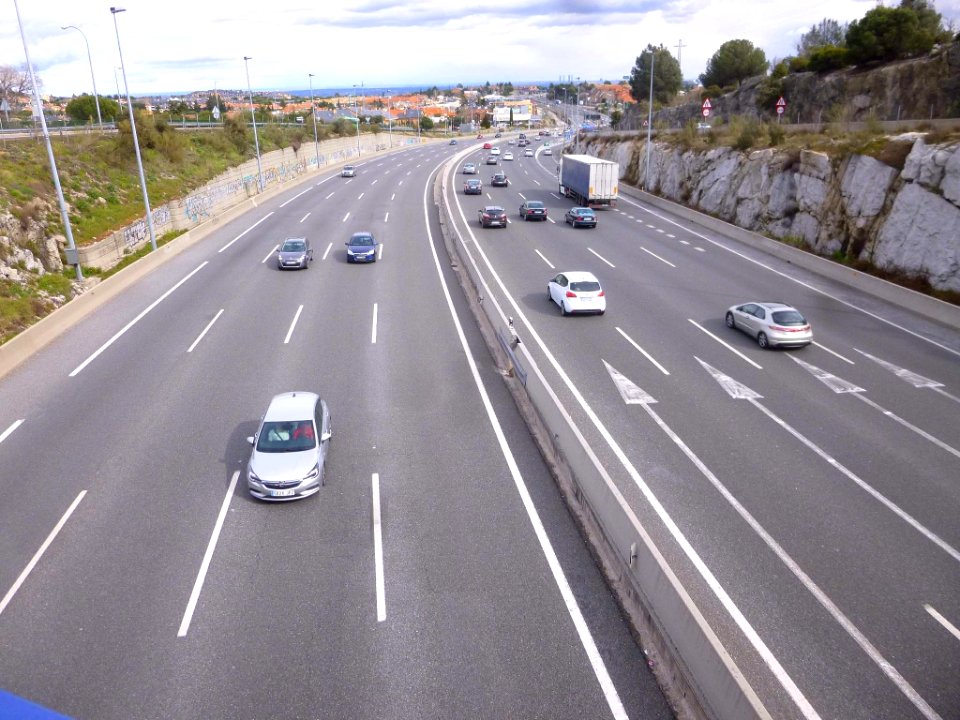 Torrelodones - La A6 (Autovía del Noroeste) a su paso por Torrelodones