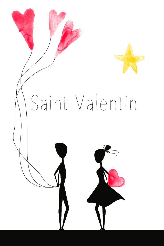 St valentin heart meeting