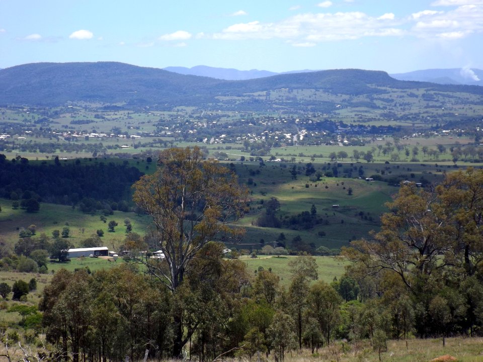 Township of Boonah from Allandale, Queensland