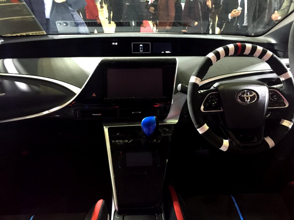 Toyota Mirai rally car interior - Tokyo Auto Salon 2015