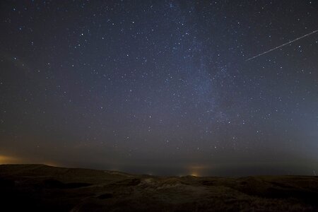 Shooting star sky photo