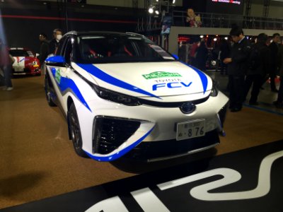 Toyota Mirai rally car front - Tokyo Auto Salon 2015