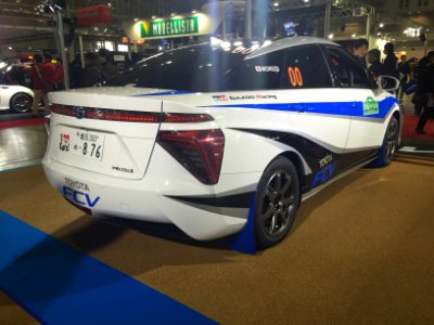 Toyota Mirai rally car rear - Tokyo Auto Salon 2015