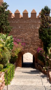 Towards tower of justice, Alcazaba, Almeria, Spain photo