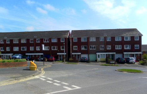 Townhouses at Maresfield Road, Bristol Estate, Brighton (April 2013)