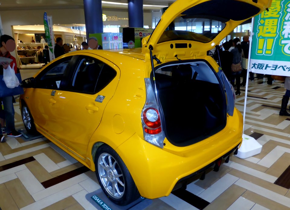 Toyota AQUA (NHP10) with optional parts rear