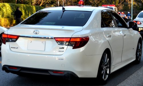 Toyota Mark X +M Super Charger Unmarked car rear