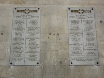 Toul, Cathédrale Saint-Étienne, plaques mémorial morts de guerre