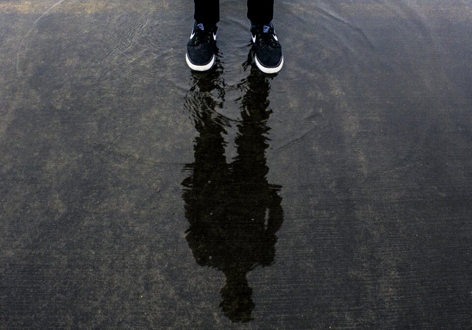 Outdoors person reflection
