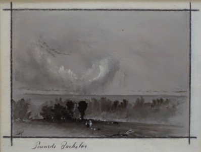 Towards Bachelor, by Frank Reaugh, undated, pastel and graphite on paper - Harry Ransom Center - University of Texas at Austin - DSC08461