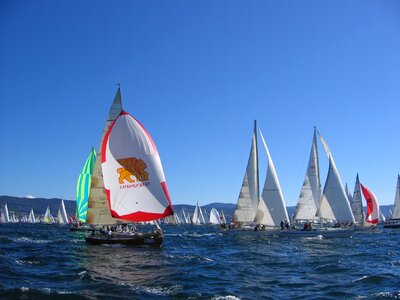 Sails sea boat