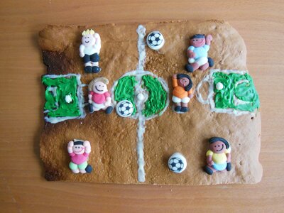 Football cookie pastries photo