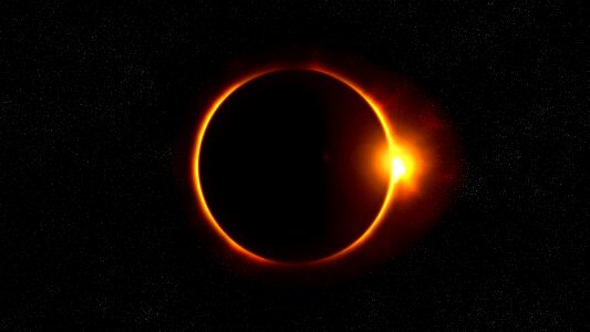 Solar eclipse black sun