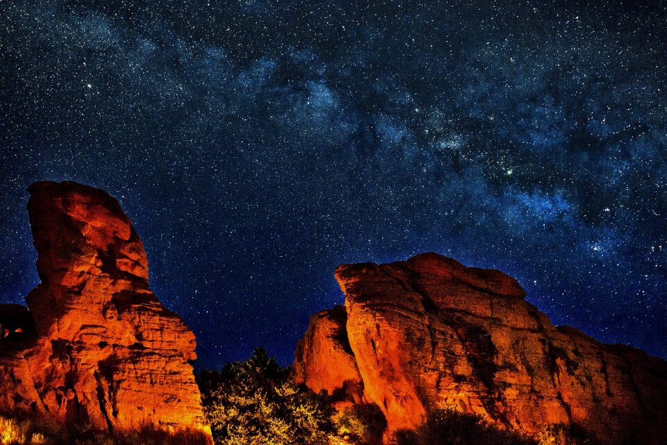 Night landscape grand canyon