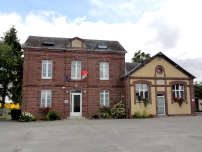 Touffreville-la-Corbeline (Seine-Mar.) mairie-école des garçons