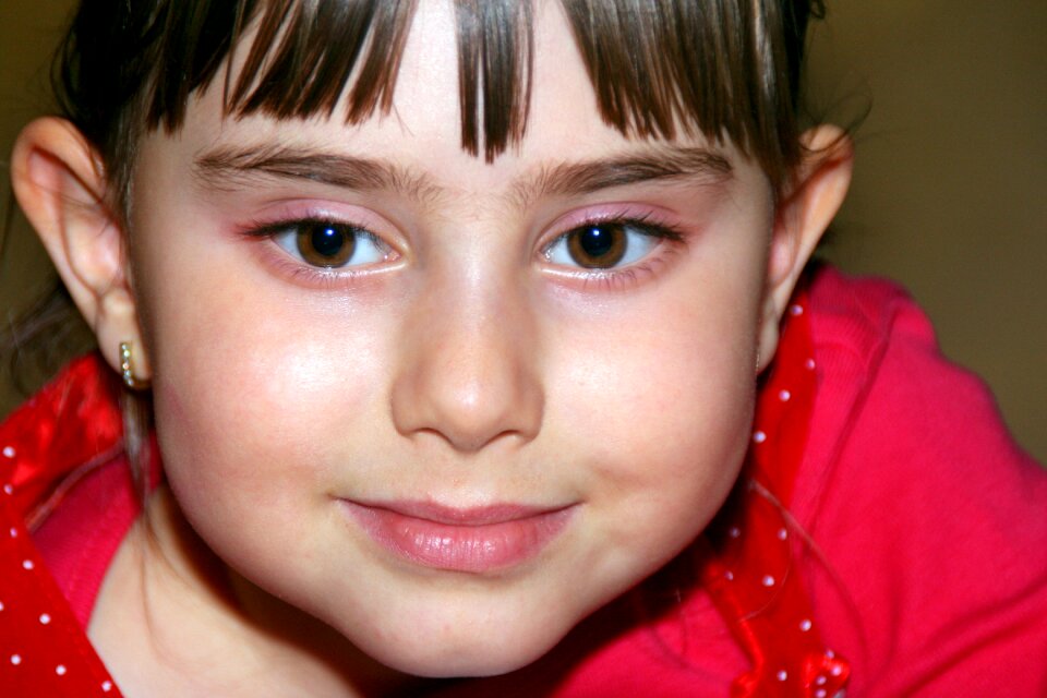 Portrait smile about
