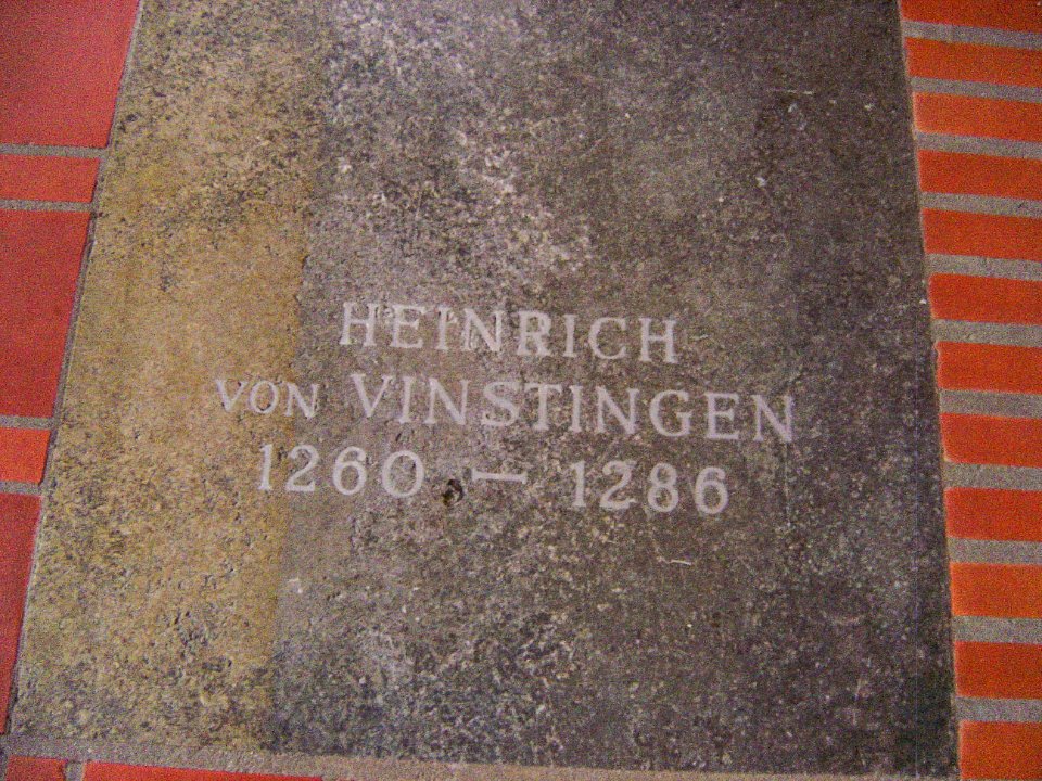 Tombstone of Heinrich II. von Vinstingen in the Trier Cathedral