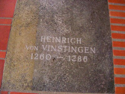 Tombstone of Heinrich II. von Vinstingen in the Trier Cathedral