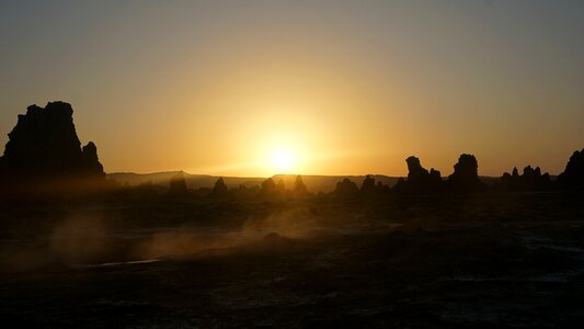 Chimneys assal lake djibouti