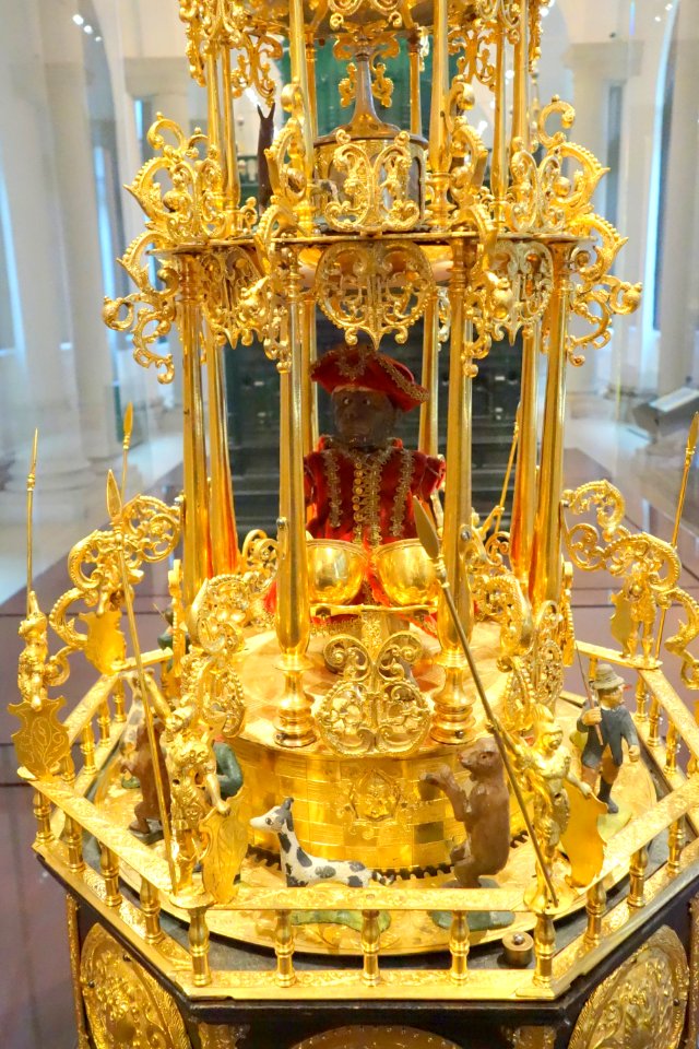 Topsy-Turvy World automaton, view 2, probably Hans Schlottheim, Augsburg, c. 1590 - Mathematisch-Physikalischer Salon, Dresden - DSC08092