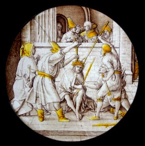 Torment of Christ, Leuven, c. 1520, stained glass - Museum M - Leuven, Belgium - DSC05012