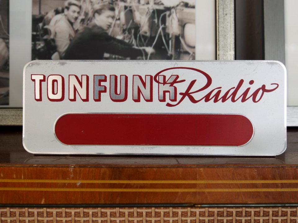 Tonfunk Radio Werbeschild