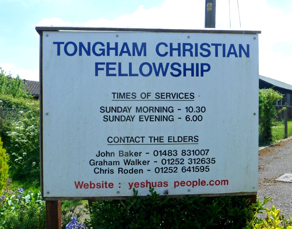 Tongham Christian Fellowship, Poyle Road, Tongham (May 2014) (Noticeboard)